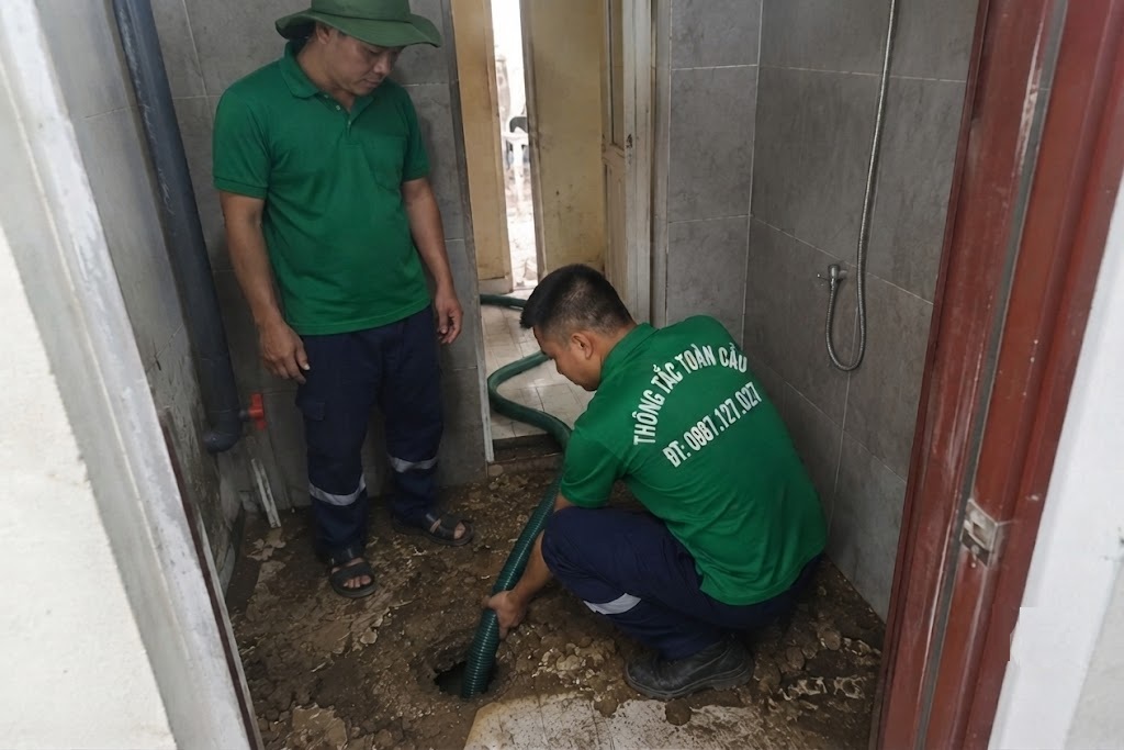 kiểm tra nguyên nhân trước khi hút bể phốt tại Hưng Yên