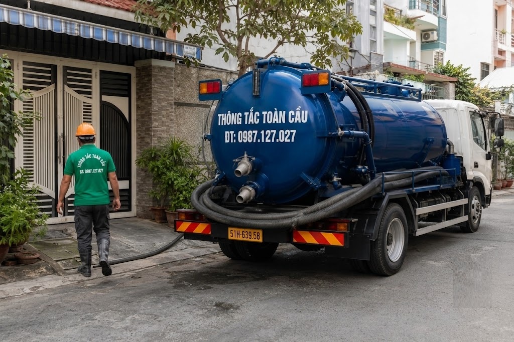 dịch vụ hút bể phốt tại Thạch Thất luôn báo giá chi tiết trước khi thi công